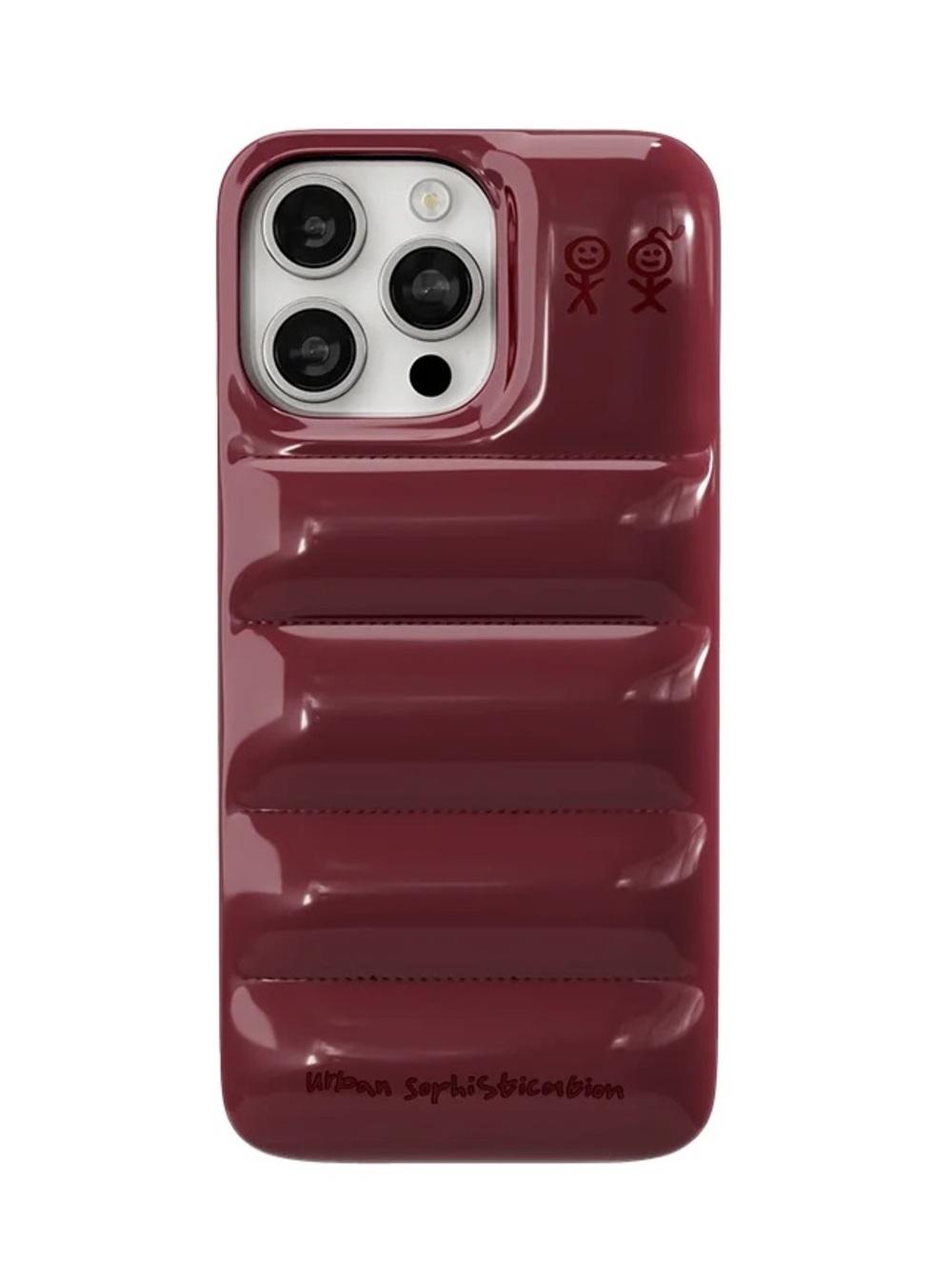 The Puffer Case® - Burgundy | Urban Sophistication iPhone 16 Pro